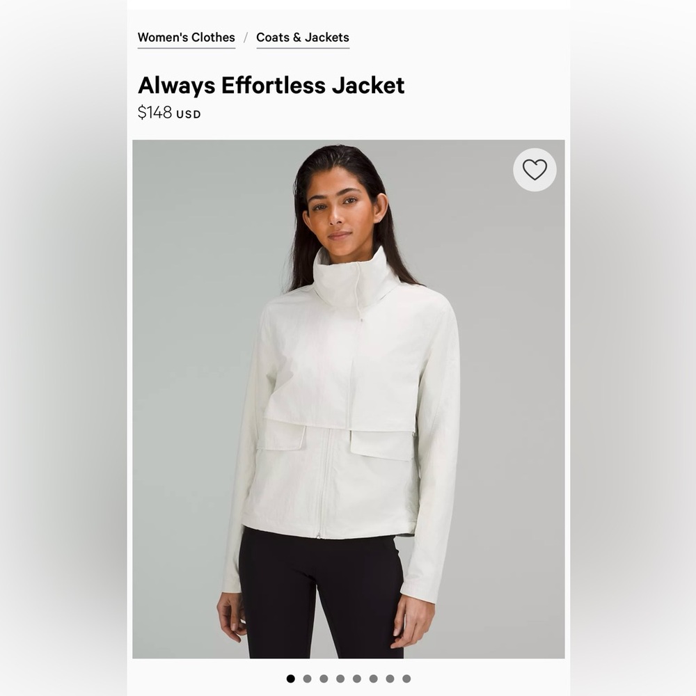 NWT LULULEMON ALWAYS EFFORTLESS JACKET!